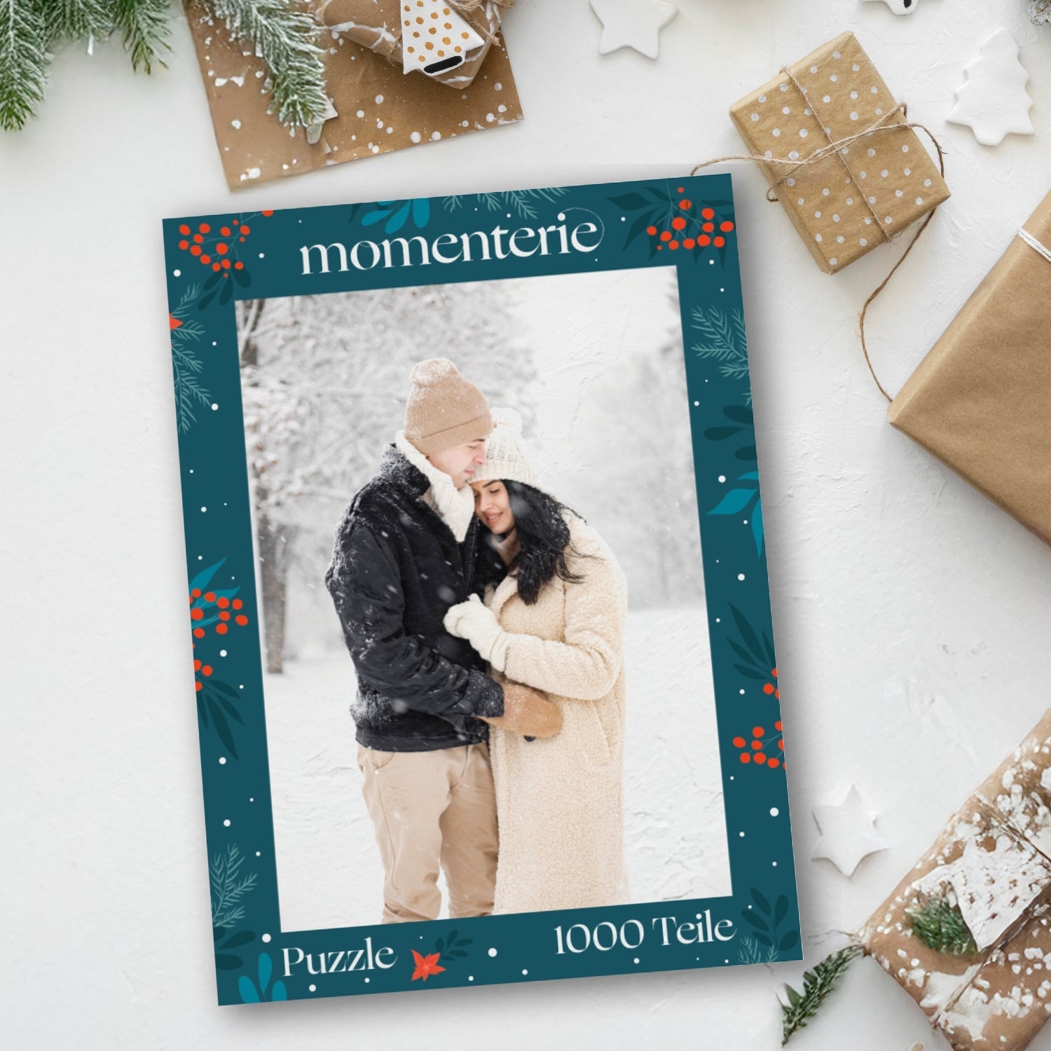 Personalisiertes Fotopuzzle zu Weihnachten für Frauen – individuelles Puzzle mit eigenem Foto als kreatives und persönliches Weihnachtsgeschenk für sie
