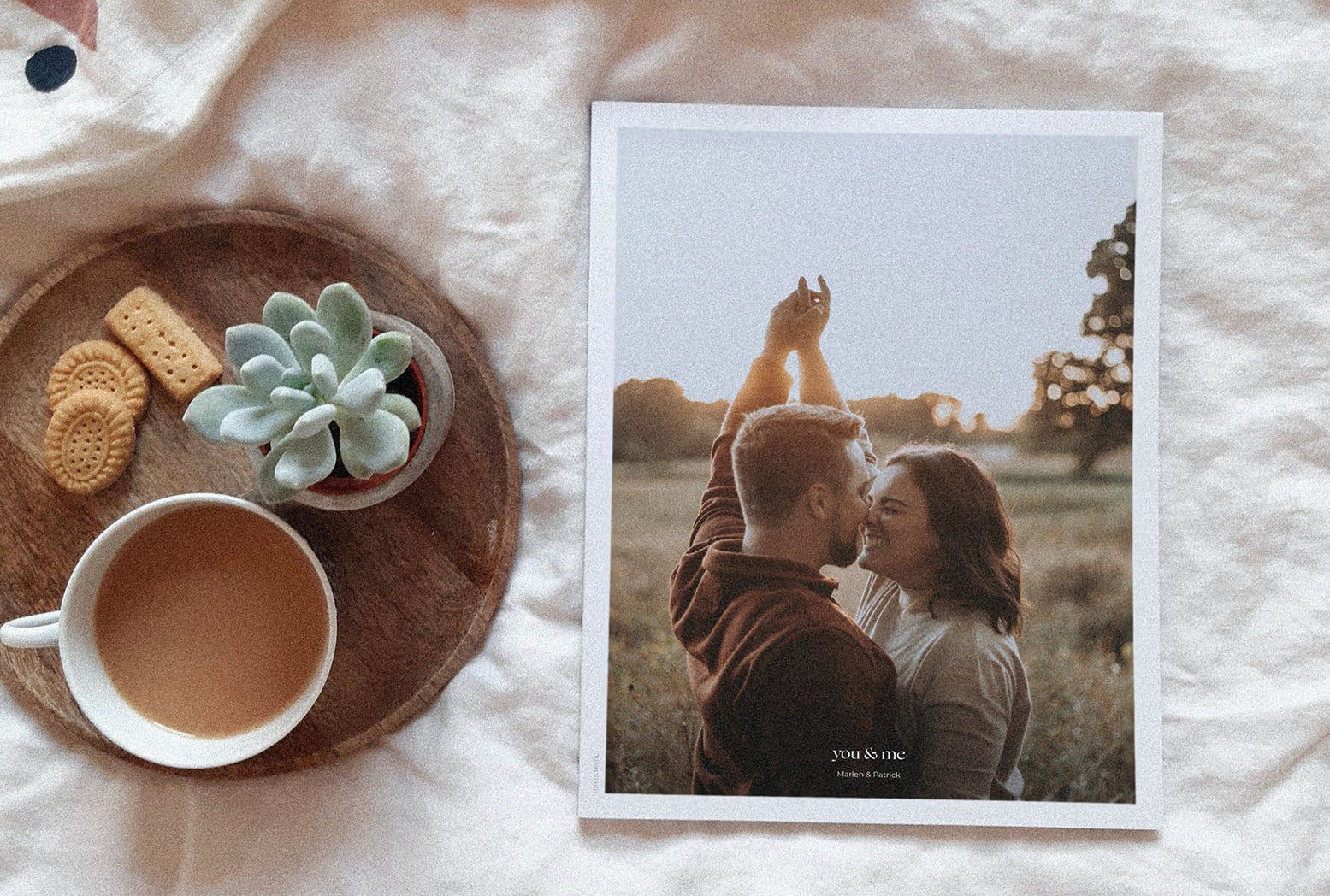 Fotoprint in Galeriequalität auf hochwertigem Papier mit individueller Beschriftung – personalisiertes Wandbild als stilvolle Dekoidee